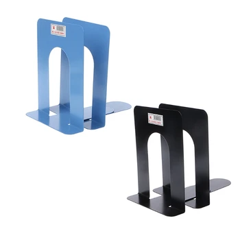 Simple Style Metal Bookends Iron Support Holder Nonskid Desk Stendai knygoms 69HA