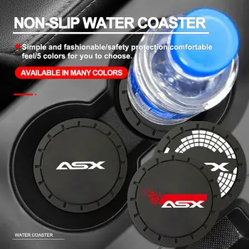 Car Coaster Water Cup neslystantis silikagelio pagalvėlės laikiklis Kilimėlis Mitsubishi Asx 2011 2020 2017 2018 2010 2023 2015 2019 Priedai