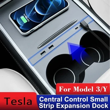 Tesla Model 3 Y Atnaujinkite USB šakotuvą Model 3 priedai USB skirstytuvas Šakotuvas Prijungimo stotis Greitis Max stebulės plėstuvo įkroviklis