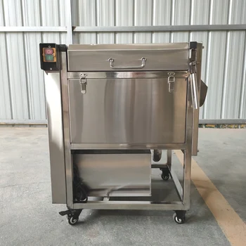 2023 Naujo tipo daržovių šepetėlių skalbimo mašina bulvių plovimo ir lupimo mašina