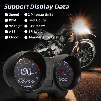 H Motociklų spidometro prietaisų skydelis Skaitmeninis LED elektroninis tachometras titanui 150 Honda CG150 Ventiliatorius150 2010 2012 2022 2023
