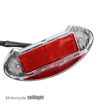 Motociklo galinių žibintų stabdžių posūkio signalas LED įspėjamasis žibintas 12V universalus duobės purvo dviračiui elektrinis paspirtukas Moto keitimas