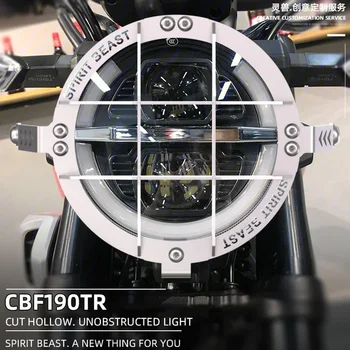 Retro motociklų priekinių žibintų apsaugos dangtelio šviesos lempos grotelės Honda CBF190TR