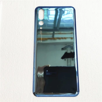 Galinis stiklinis dėklas, skirtas Huawei P20 Pro akumuliatoriaus dangteliui Galinio skydelio korpusas Pakeiskite dalis su adhensive lazdelėmis
