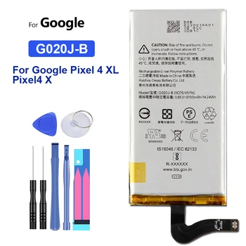 Pakaitinė baterija HTC Google Pixel 4 XL Pixel4 XL G020J-B baterija 3700mAh