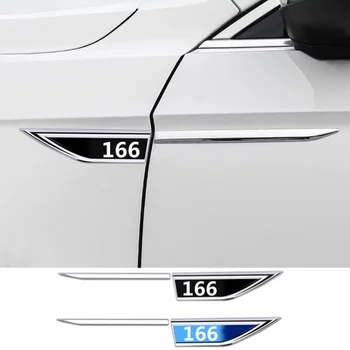 Automobilio kėbulo apsauginis lipdukas 3D metalo automobilio emblemos logotipas Sparno ašmenų lipduko ženklelis 