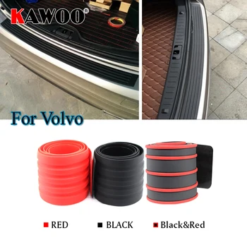 KAWOO skirta Volvo S60 V60 S80 S40 V40 S60 S80 XC60 C30 C70T5 Guminis galinis apsauginis buferis Apsaugokite apdailos dangtelį Sill Mat Pad Automobilio stilius