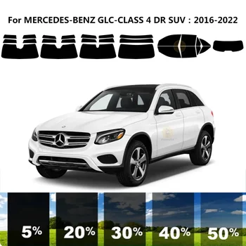 Iš anksto supjaustytas nanokeramikos automobilis UV langų atspalvio rinkinys Automobilinė langų plėvelė skirta MERCEDES-BENZ GLC-CLASS X253 4 DR visureigiui 2016-2022