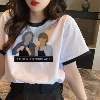 kath ir kim top moterys harajuku japonų dizainerio marškinėlių mergina grafiškai juokingi y2k drabužiai