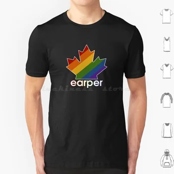 Earper Pride Maple Leaf-Wynonna Earp marškinėliai Medvilniniai vyrai Moterys Pasidaryk pats Spausdinti Wynonna Earp Wayhaught Earper Pride Month Canada Maple