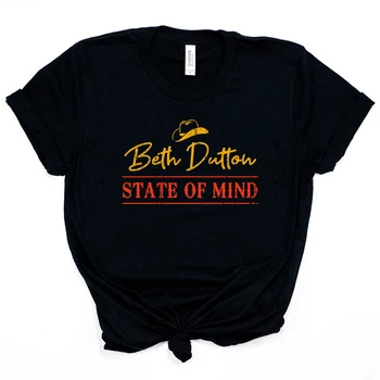 Beth Dutton Proto būsenos marškinėliai Jeloustounas Beth Dutton marškinėliai TV laida įkvėpta Tee Dutton rančos marškinėlių kaubojus vakarietiški marškinėliai