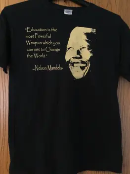 Nelsonas Mandela 19182013 juodi marškinėliai Hamtramcko akademija M