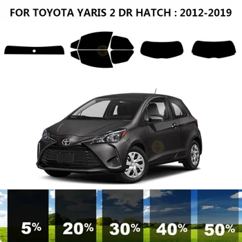 Iš anksto supjaustytas nanokeramikos automobilis UV langų atspalvio rinkinys Automobilinė langų plėvelė TOYOTA YARIS 2 DR HATCH 2012-2019