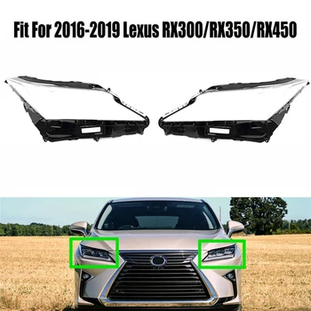 1 Pair automobilio priekinio žibinto objektyvo dangtelio galvutės šviesos lempos atspalvio apvalkalo objektyvo šviestuvo gaubtas Lexus RX300/RX350/RX450 2016-2019 pakeitimas
