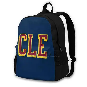 Cle-Block Abv-20 New Arrivals Satchel Schoolbag Bags Backpack Cle Ohio Ohio Cavs Cavaliers Cavalier Basketball Vintage
