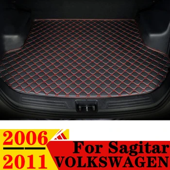 Automobilinės bagažinės kilimėlis Volkswagen VW Sagitar 2011 2010 2009 2008 2007 2006 Flat Side Rear Cargo Protect Carpet Liner Tail Boot Cover