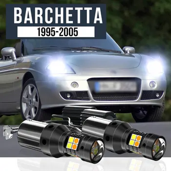 2x LED dvigubo režimo posūkio signalas+dienos žibintas Blub DRL Canbus priedai Fiat Barchetta 1995-2005 2000 2001 2002 2003