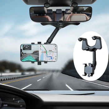 Specialus mobiliojo telefono laikiklis automobilio galinio vaizdo veidrodžio kelioniniam savirašiui Navigacinis tachografo laikiklis