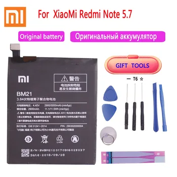 Xiaomi 100% Nauja originali pakaitinė baterija BM21 2900mAh skirta XiaoMi Redmi Note 5.7 Redrice autentiška telefono baterija