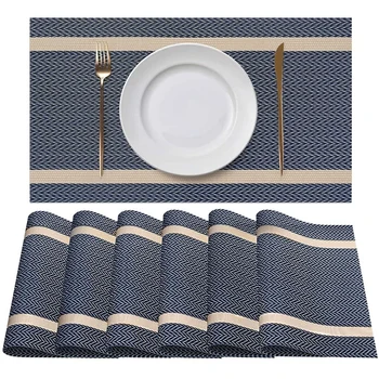 Placemat for Dining Table Mat Linens Place Mat Cup Wine Decorative Mat Table Placemats Kitchen Decoration Accessories