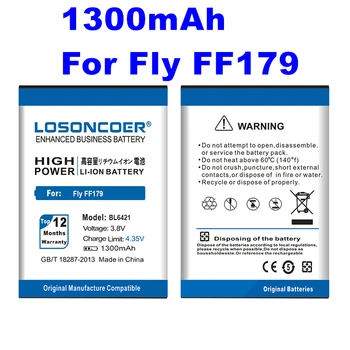 LOSONCOER 1300mAh BL6421 akumuliatorius skraidymui FF179 BL6421 Didelės talpos mobiliųjų telefonų baterijos ~ Sandėlyje