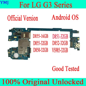 100% originaliai atrakinta LG G3 D855 D852 D851 D850 VS985 pagrindinei plokštei, skirtai LG G3 pagrindinėms plokštėms su Android sistema 16gb / 32gb