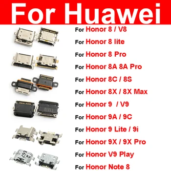USB lizdo įkrovimo kištukas, skirtas Huawei Honor 8 9 Lite 8 8A 9X Pro 9A 9C 8C 8S 8X Max V9 Play V8 Note 8 C tipo USB įkroviklio dalys