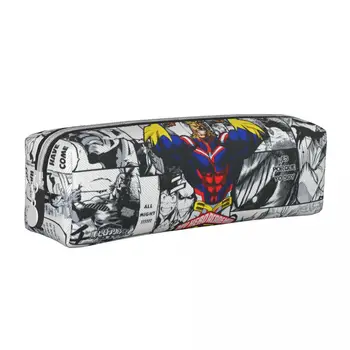 New My Hero Academia All Might Anime Pencil Case Pencil Box Pen Kids Large Storage Bag Students School Zipper Stationery
