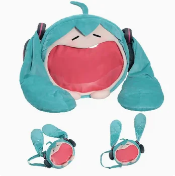 Kawaii Anime Hatsune Miku Cosplay Pliušinė kuprinė Ita krepšys Moterų krepšys Shool Studentas Vyrai Aksominis Pečių krepšys Mergaitės dovana