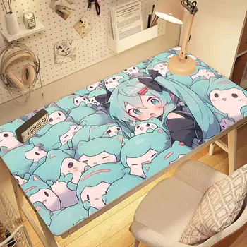 Hatsune Miku stalo kilimėlis vandeniui ir aliejui atsparus vyriškas ir moteriškas anime dvimatis koledžo bendrabučio darbastalio dekoratyvinis kilimėlis