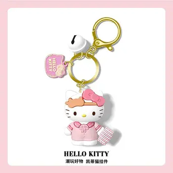 Kawaii Hello Kitty Sanrio Key Pink Silica Gel Cartoon Cinnamoroll krepšys Universalus dekoravimo pakabukas Draugo dovana