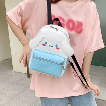 Dvimatis Sanrio Kuromi animacinis filmas Kt Katė Cinamono šuo Hello Kitty Mažas mokyklinis krepšys Miela kuprinė Studentiška kuprinė Dovana