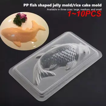 1~10PCS Koi Žuvies plastikinis pyragas Šokolado formos želė Rankų darbo 