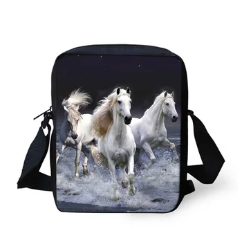 3D Animal Horse Print Women Messenger Bags for Ladies New Casual Crossbody Bags,Children Small Travel Shoulder Bag Bolsos Mujer