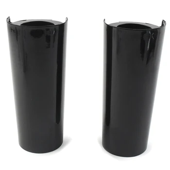 2PCS Smooth Fork Tube Slider Covers Cowbells Replacement Accessories Fit for Electra Tri Glide FLHX, +2Inch